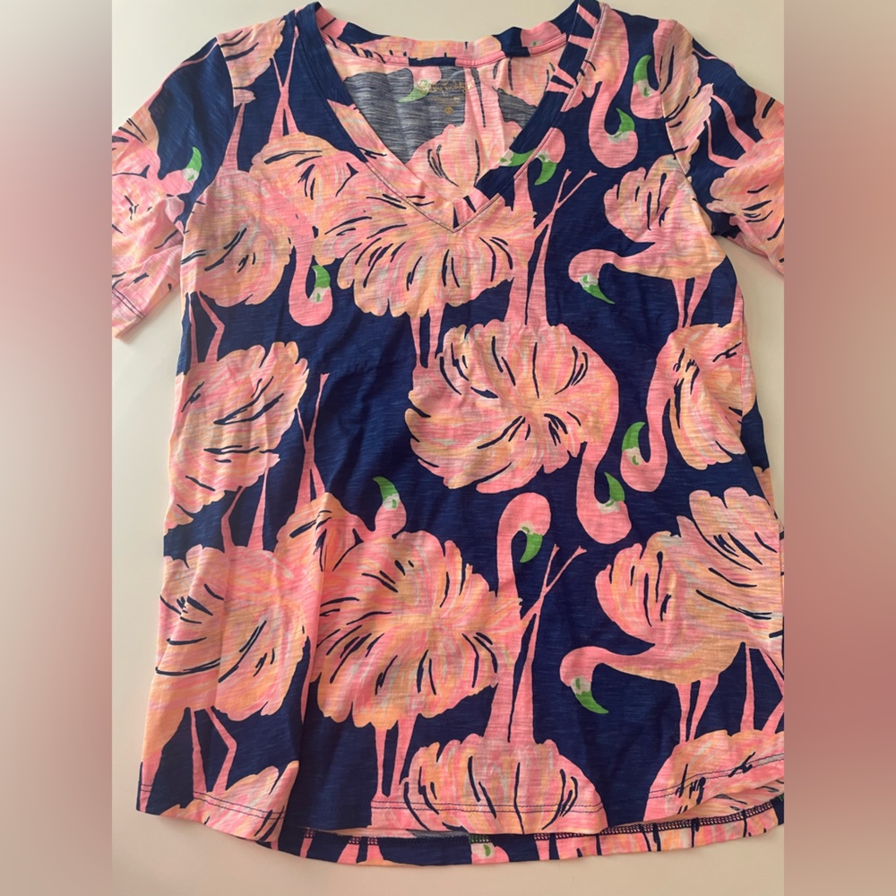 Lilly Pulitzer Ida Top Flamingos